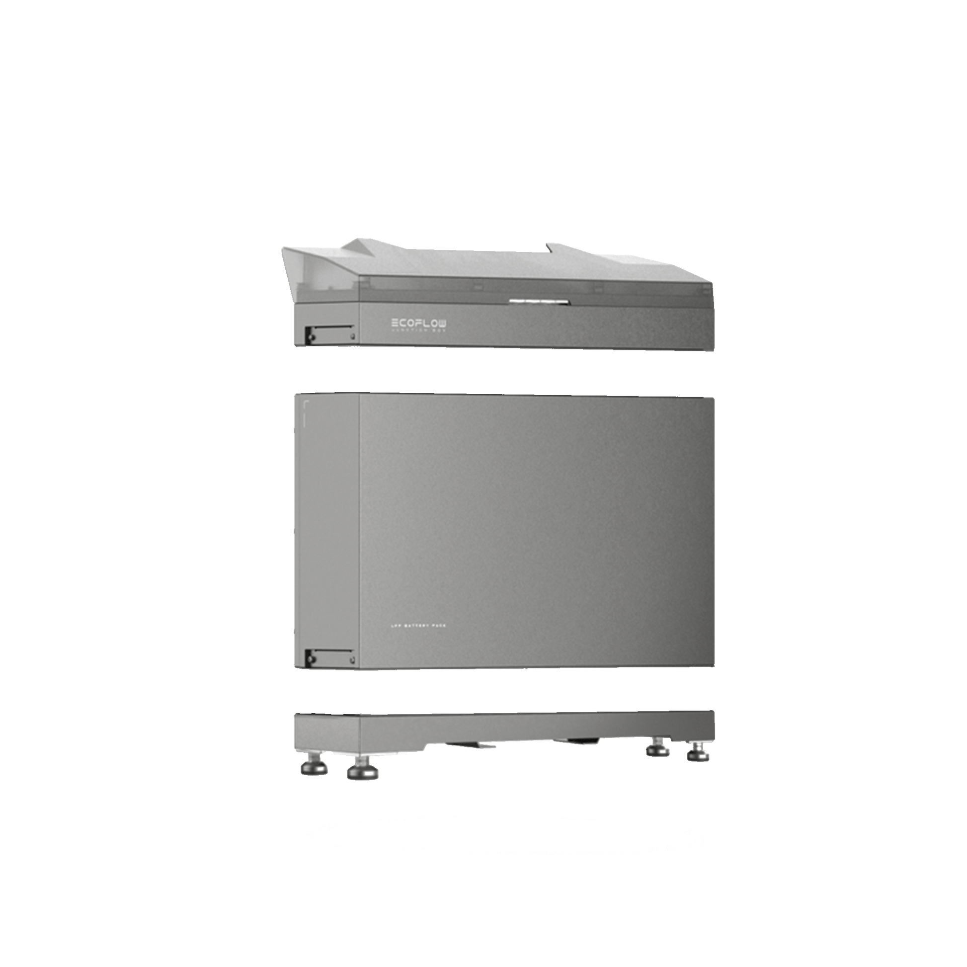 EcoFlow PowerOcean LFP Batterie und Plus Anschlussbox mit Basis zusammen als komplettes Bundle