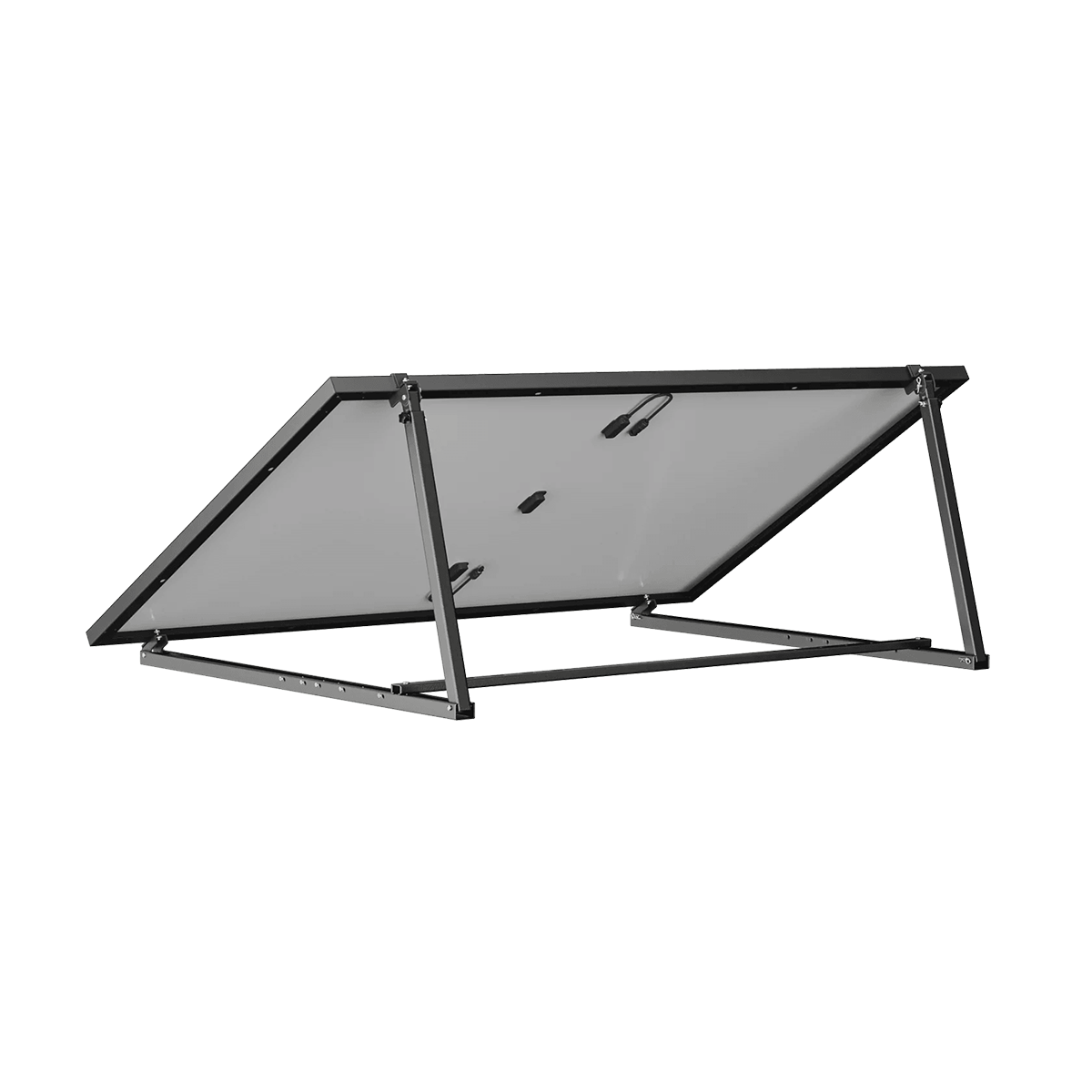 Verstellbare Halterung für Solarpanele zur flexiblen Nutzung hängend oder stehend