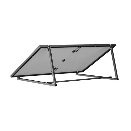 Verstellbare Halterung für Solarpanele zur flexiblen Nutzung hängend oder stehend