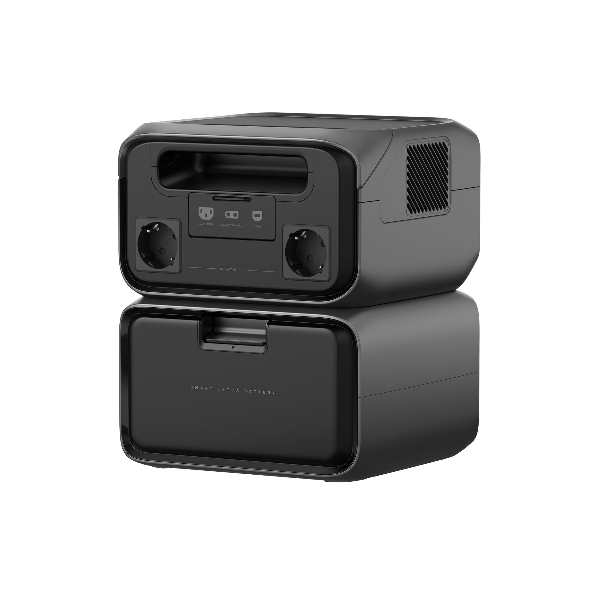 EcoFlow River 3 Max Plus tragbare Powerstation mit zwei Steckdosen und Zusatzakku