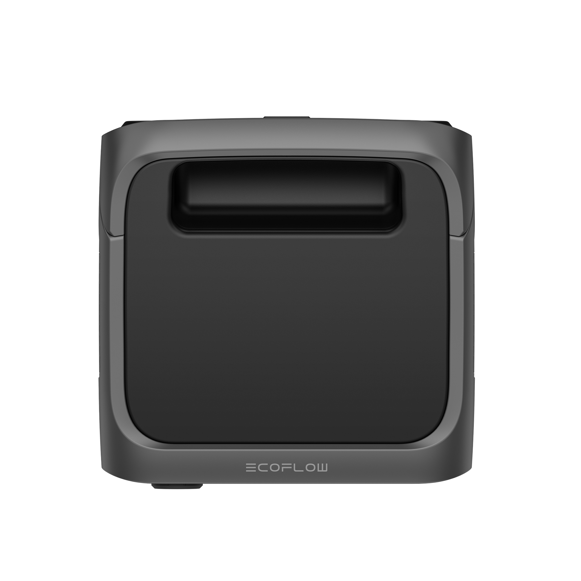Tragbare EcoFlow River 3 Max Plus Powerstation mit geschlossenem Frontpanel und Griff oben