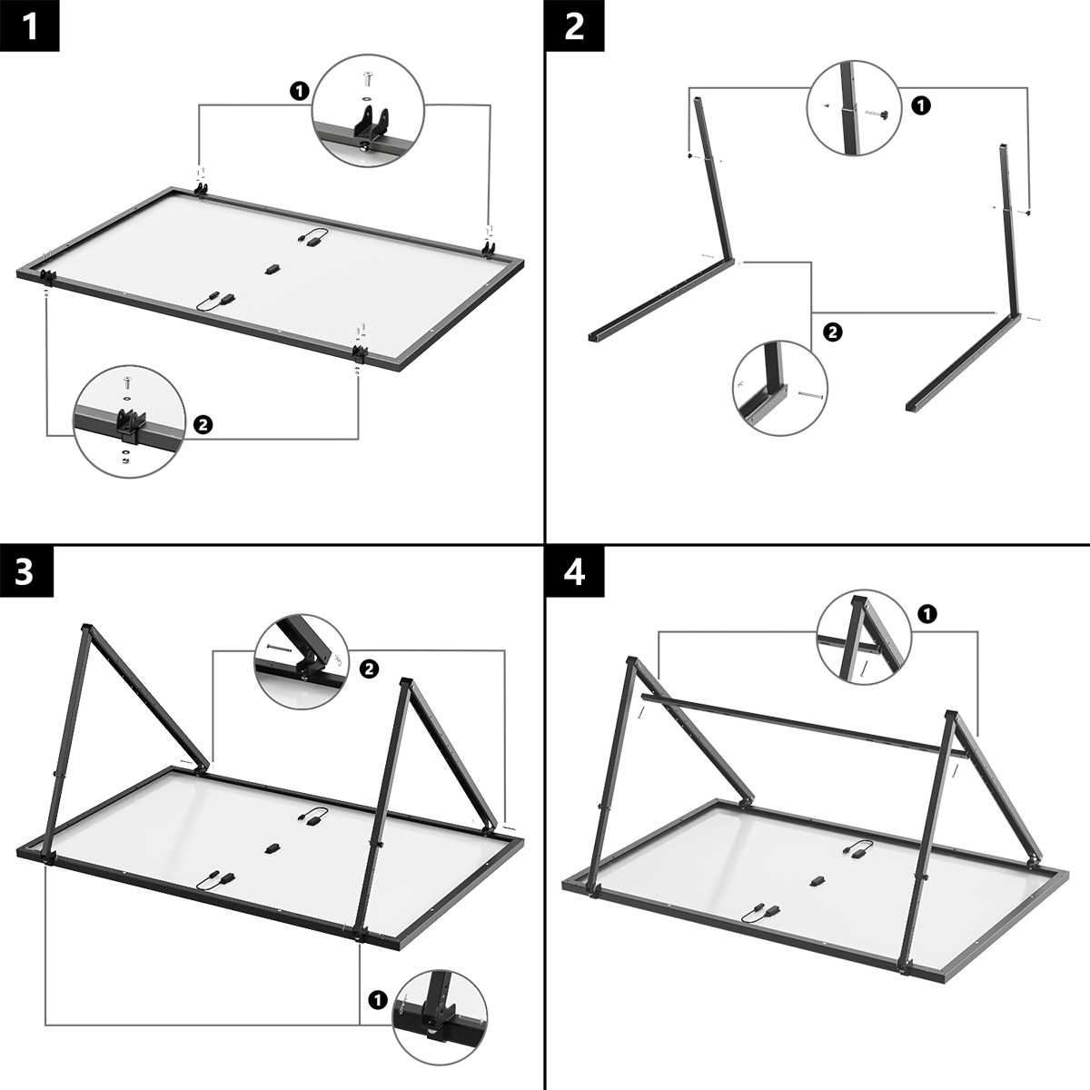 ECOFLOW Solar adjustable Tilt Mount Bracket