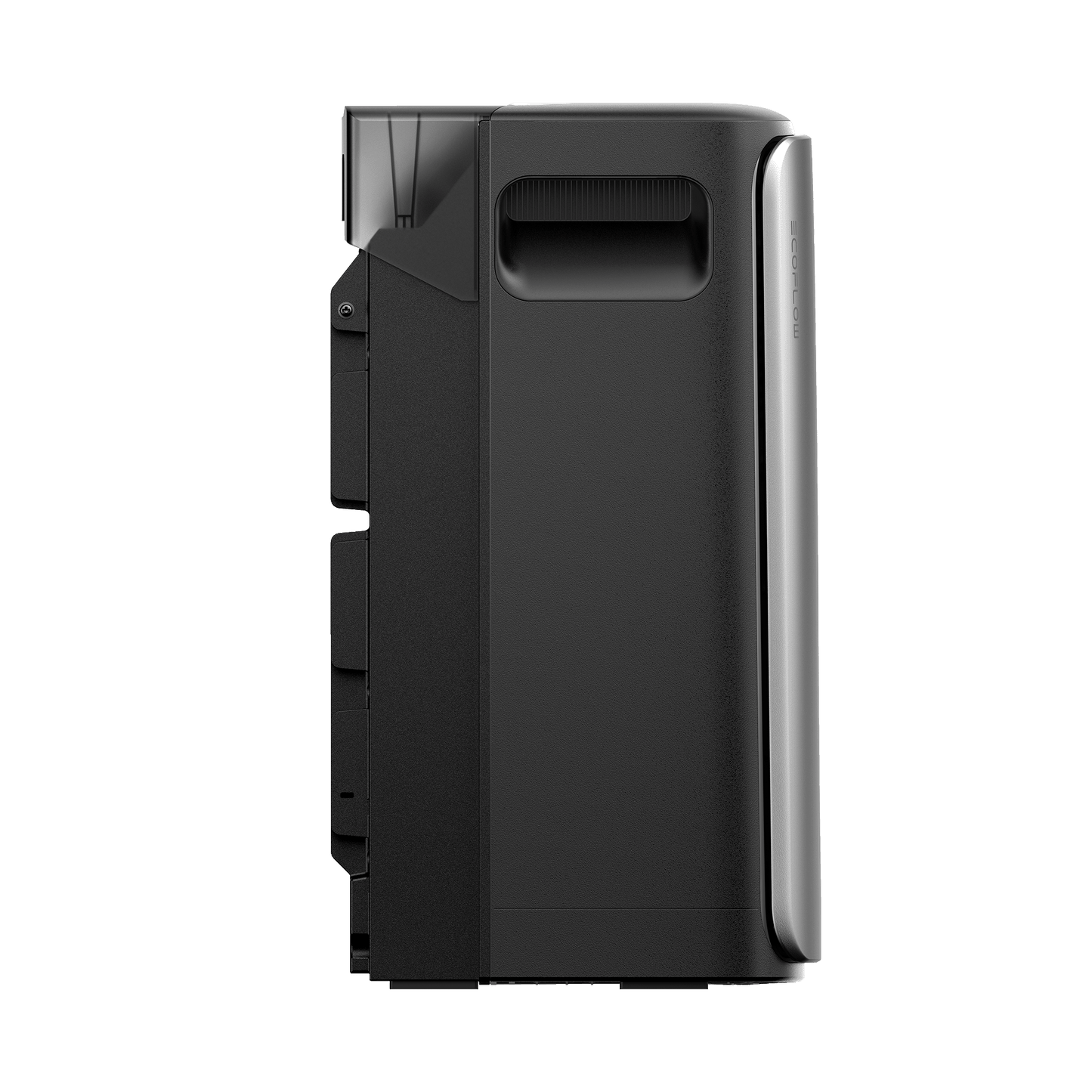 EcoFlow Stream Batterie mit Tragegriff silbernem Gehäuse und integriertem AC Anschluss