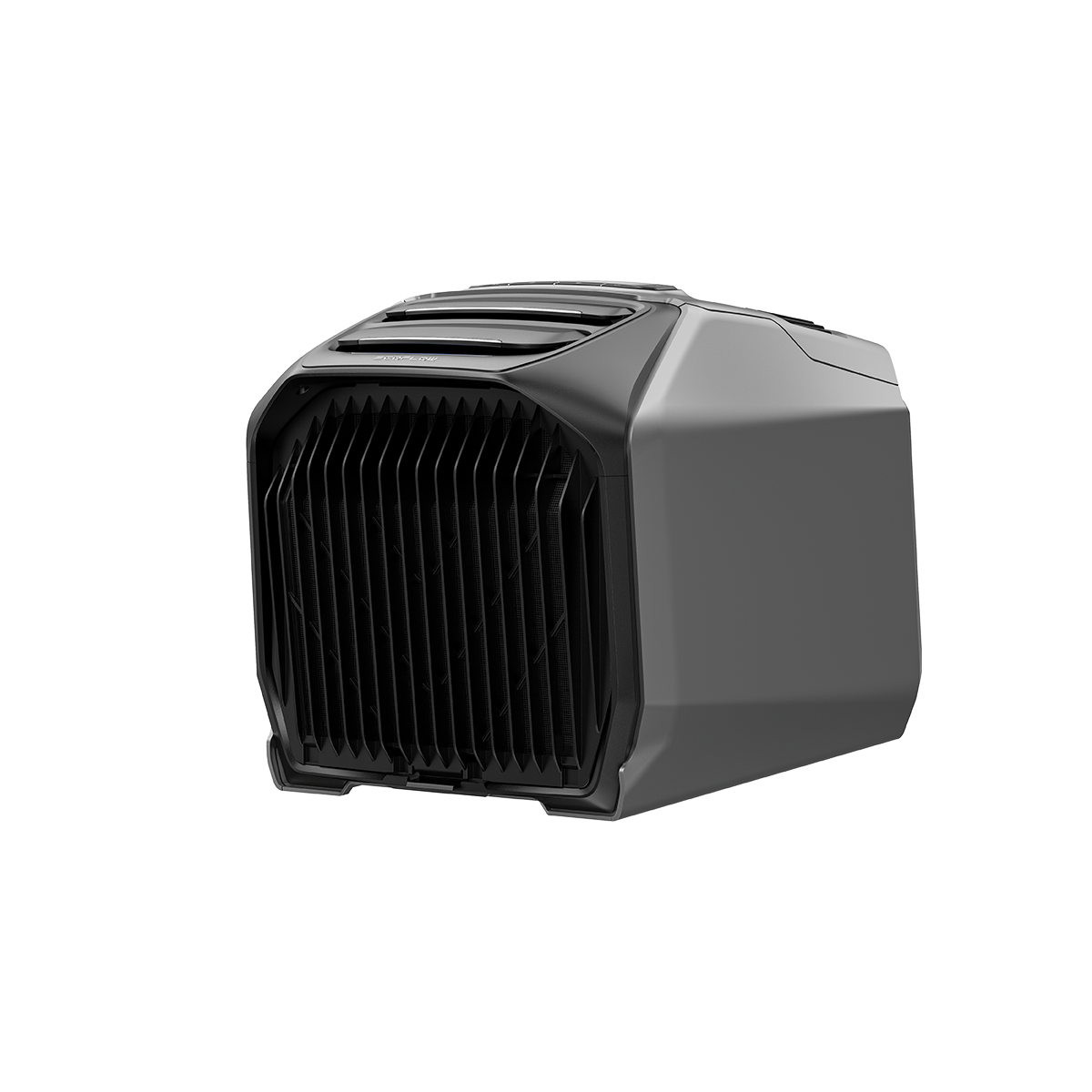 Moderner EcoFlow Wave 3 Luftkühler in grauer Farbe mit großem Frontgitter für Luftstrom