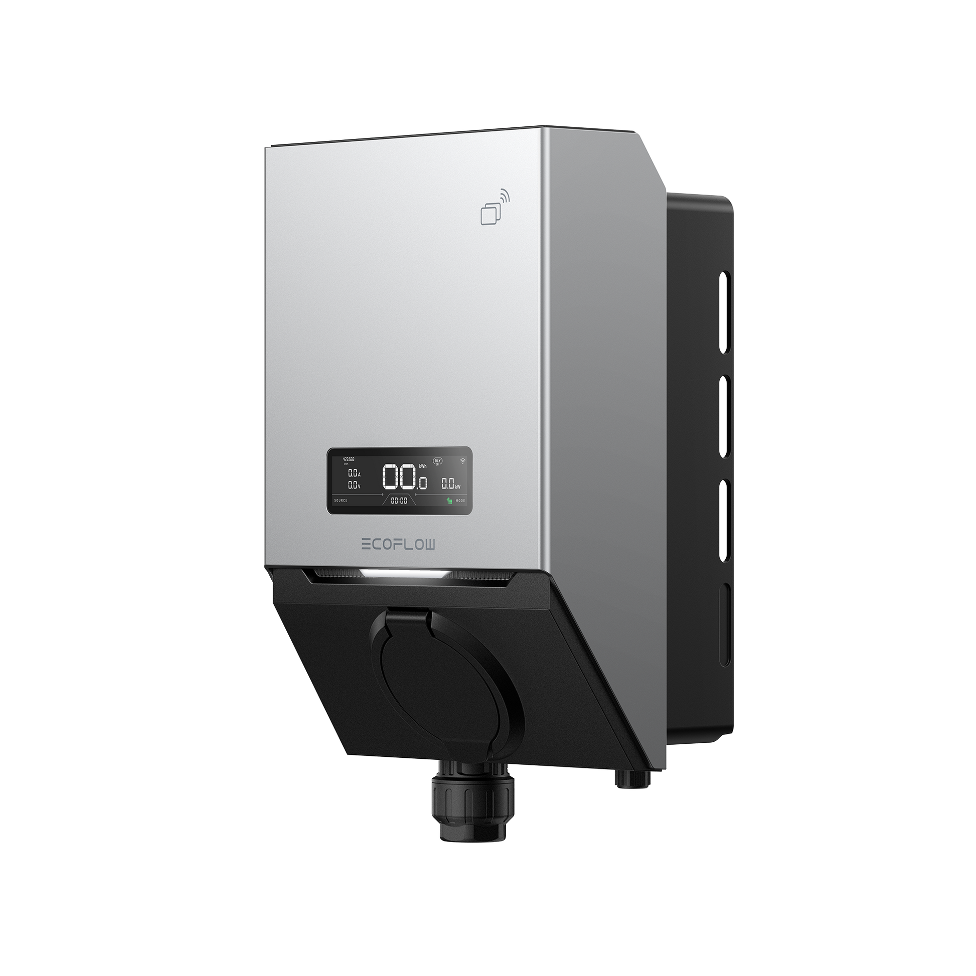 EcoFlow PowerPulse 2 mit Displayanzeige 00 und modernem Gehäusedesign