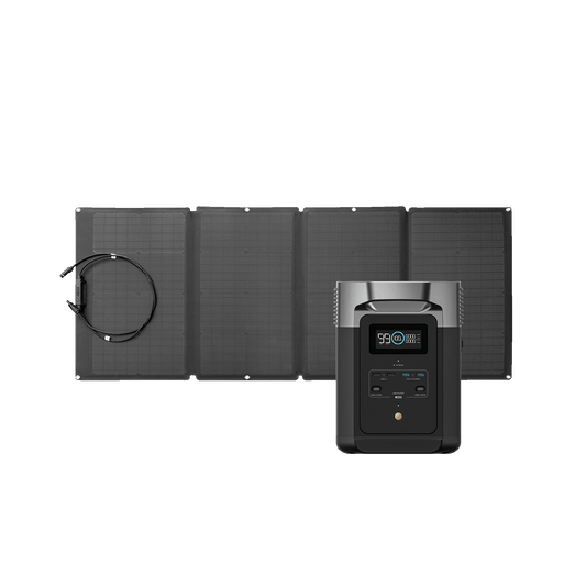 ECOFLOW Delta 2 + 160W Solar Panel - BUNDLE