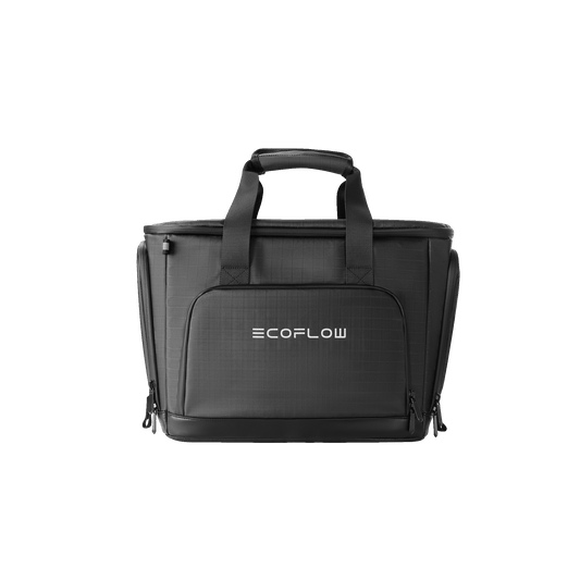 EcoFlow Delta 3 Tasche mit Frontlogo zwei Griffen und robustem Design für unterwegs