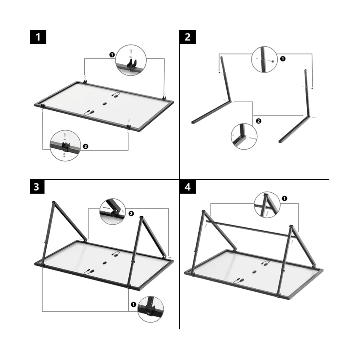 ECOFLOW Adjustable Ground & Suspended Solar Bracket