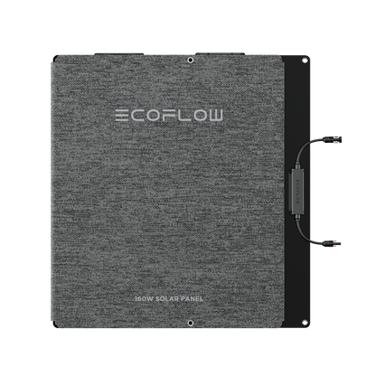 EcoFlow NextGen 160W faltbares Solarpanel mit robustem Stoffbezug und praktischem Anschlusskabel