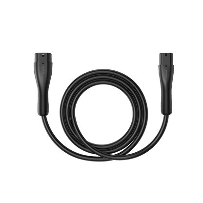 Schwarzes PowerPulse Ladekabel für das Auto zum Laden von Elektrofahrzeugen schnell und sicher