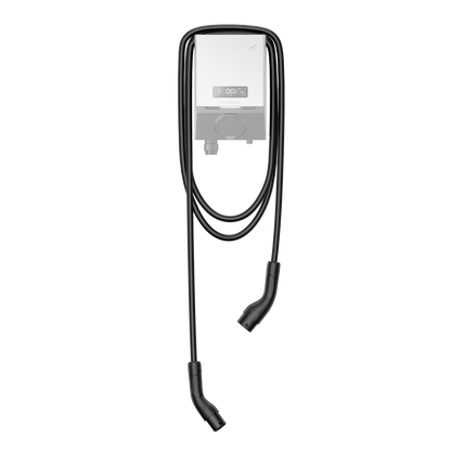 Moderne PowerPulse Ladestation mit langem Kabel zum schnellen und sicheren Laden von Elektroautos