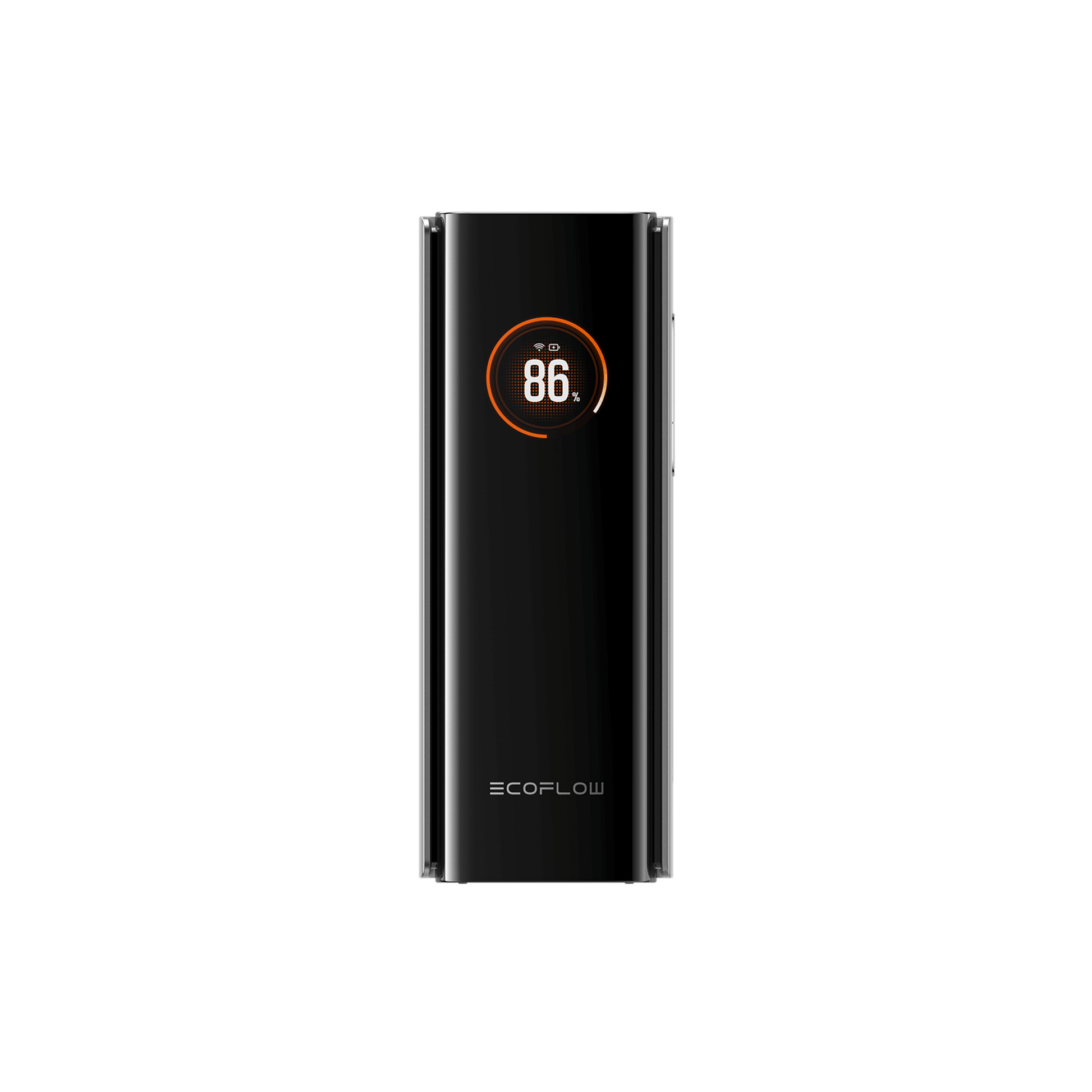 EcoFlow Rapid Pro 20K Powerbank mit 86 Prozent Anzeige und orangefarbenem Ring