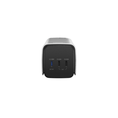 EcoFlow Rapid Pro 20K Powerbank mit drei USB C Anschlüssen und farblich markierten Ports