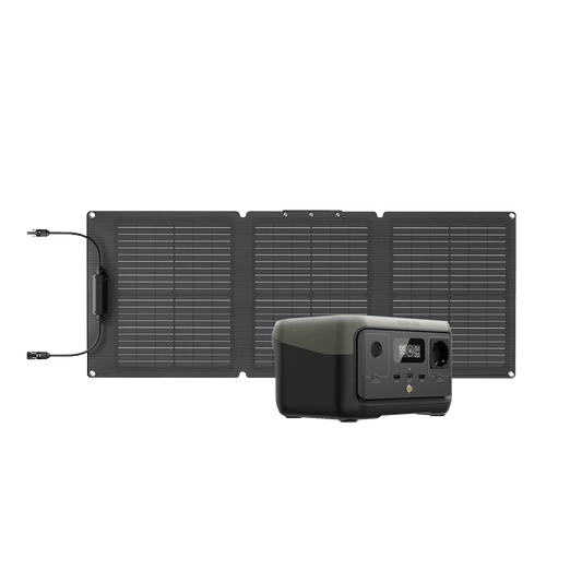 ECOFLOW RIVER 2 + 60W Solar Panel - BUNDLE