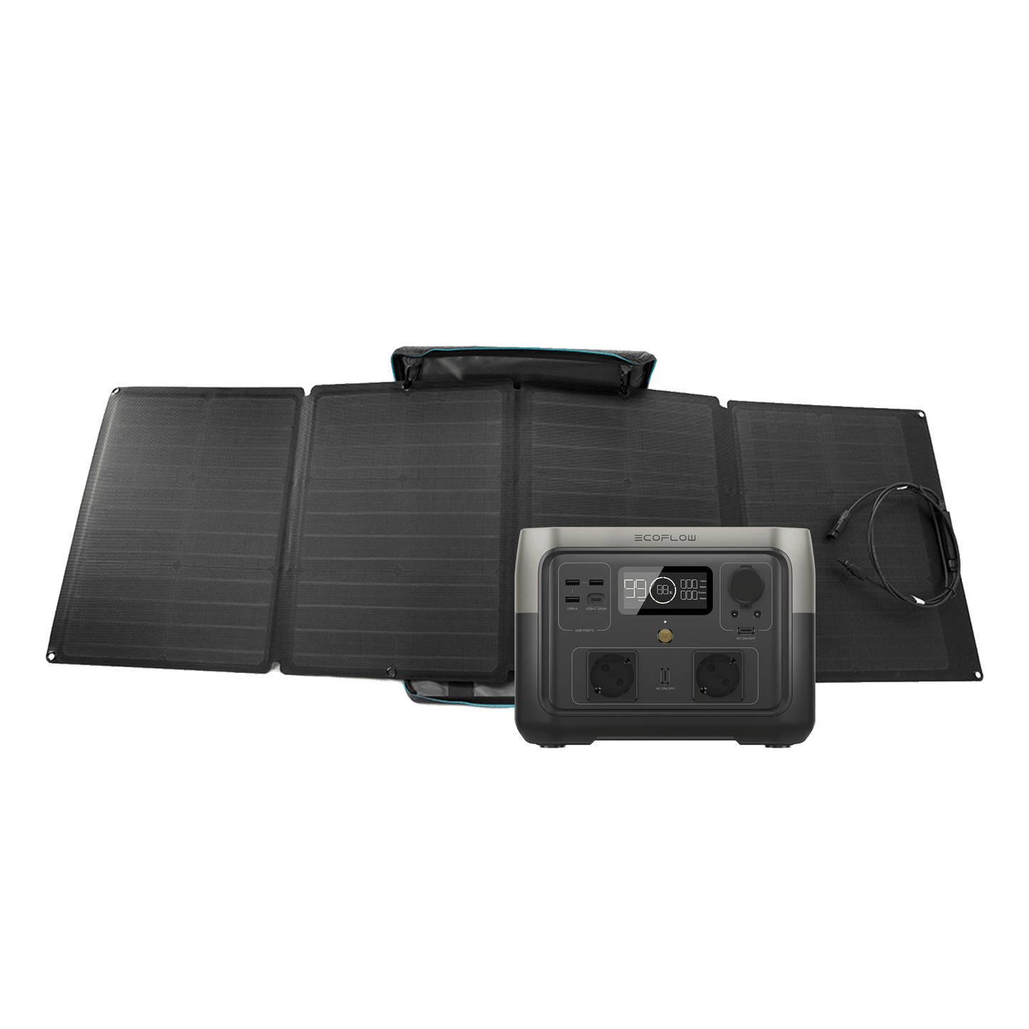 ECOFLOW RIVER 2 Max + 110W Solar Panel - BUNDLE