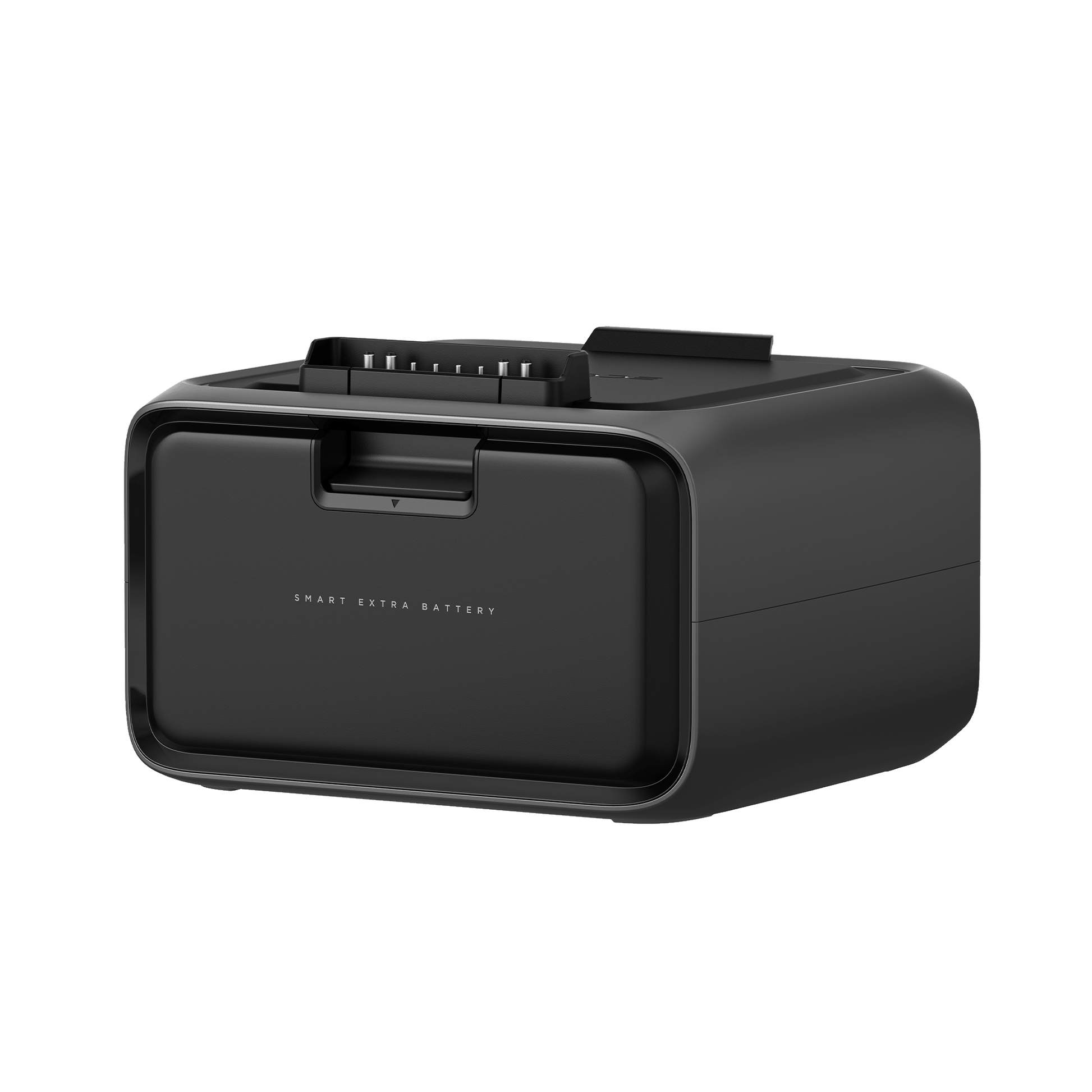 EcoFlow Smart Extra Battery in Schwarz mit Frontgriff und Anschlüssen auf der Oberseite