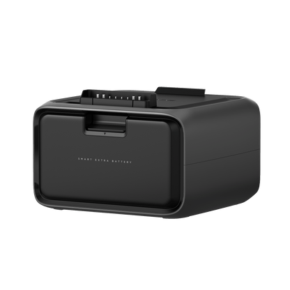 EcoFlow Smart Extra Battery in Schwarz mit Frontgriff und Anschlüssen auf der Oberseite