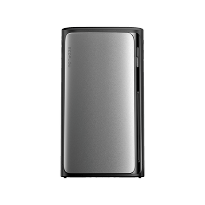 EcoFlow Stream Batterie mit schwarzem Rahmen silberner Front und vertikalem Logo